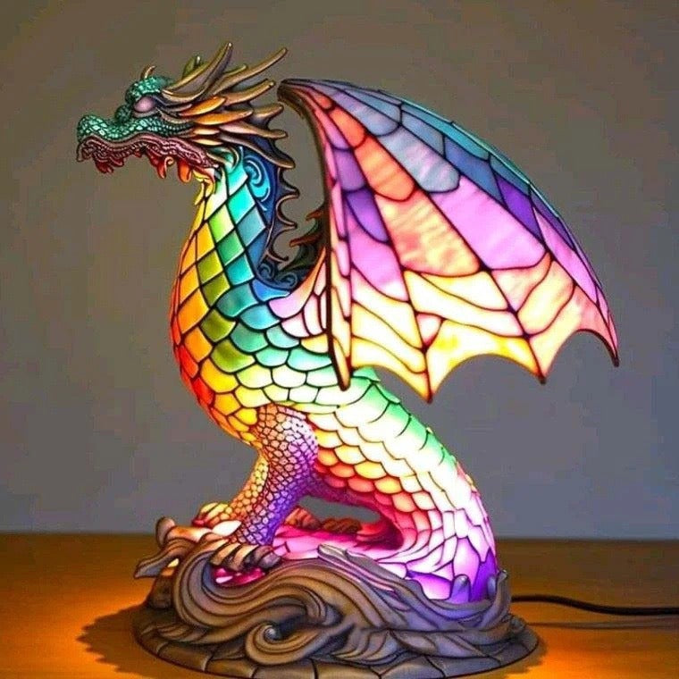 Ignis | Lampada drago Magisk in vetro colorato