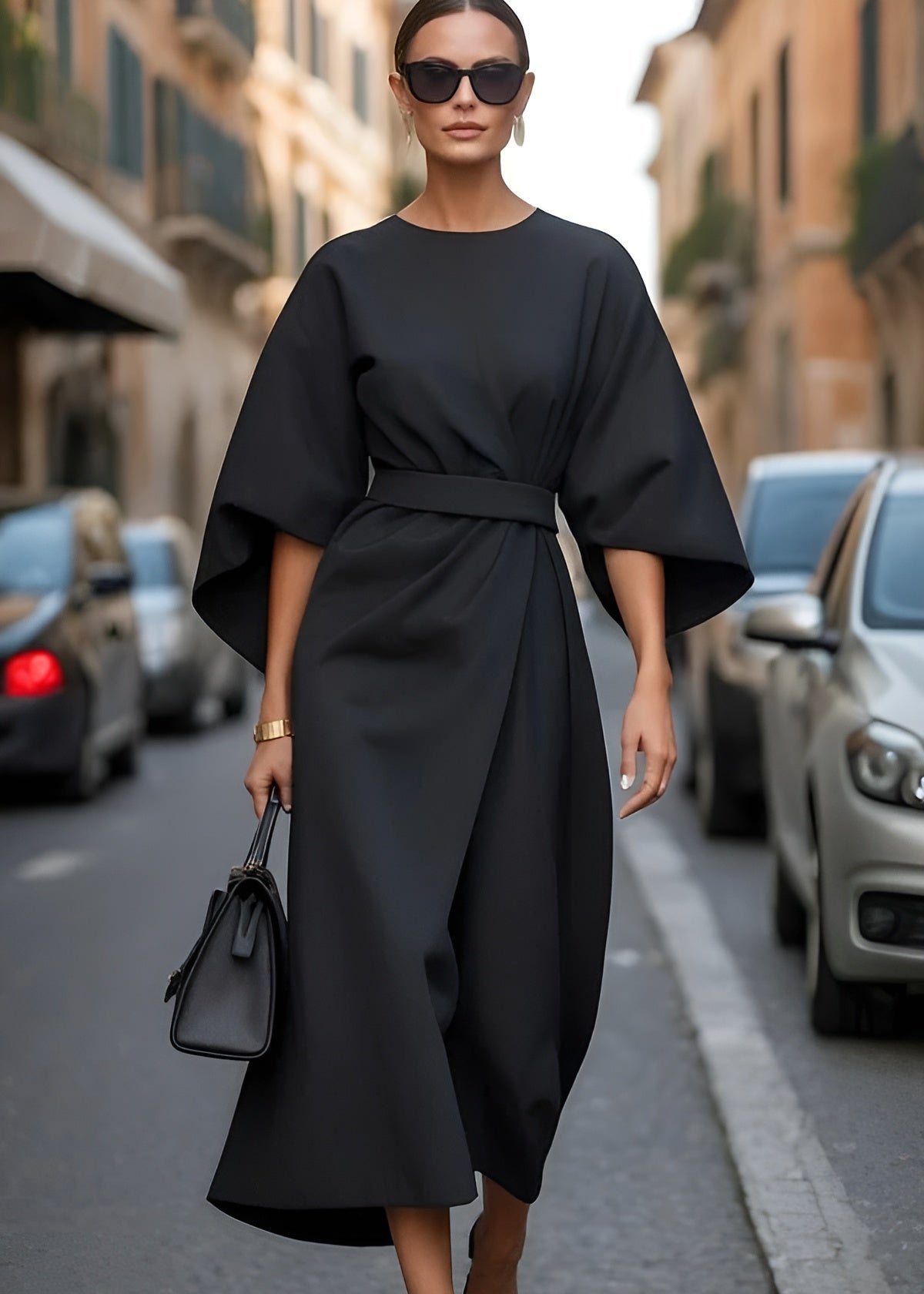 Camilla™ | Abito elegante con maniche ampie