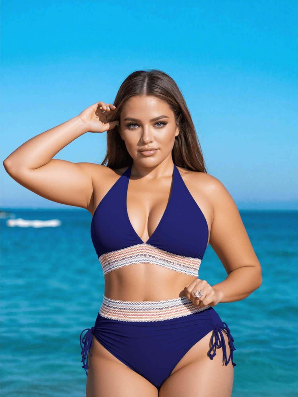 Rosa™ I Bikini élégant taille haute sculptant