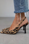 Ambra™ | Leopard Print Décolleté with Back Strap