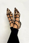 Ludovica™ | Ballerine con stampa animalier e cinturini delicati