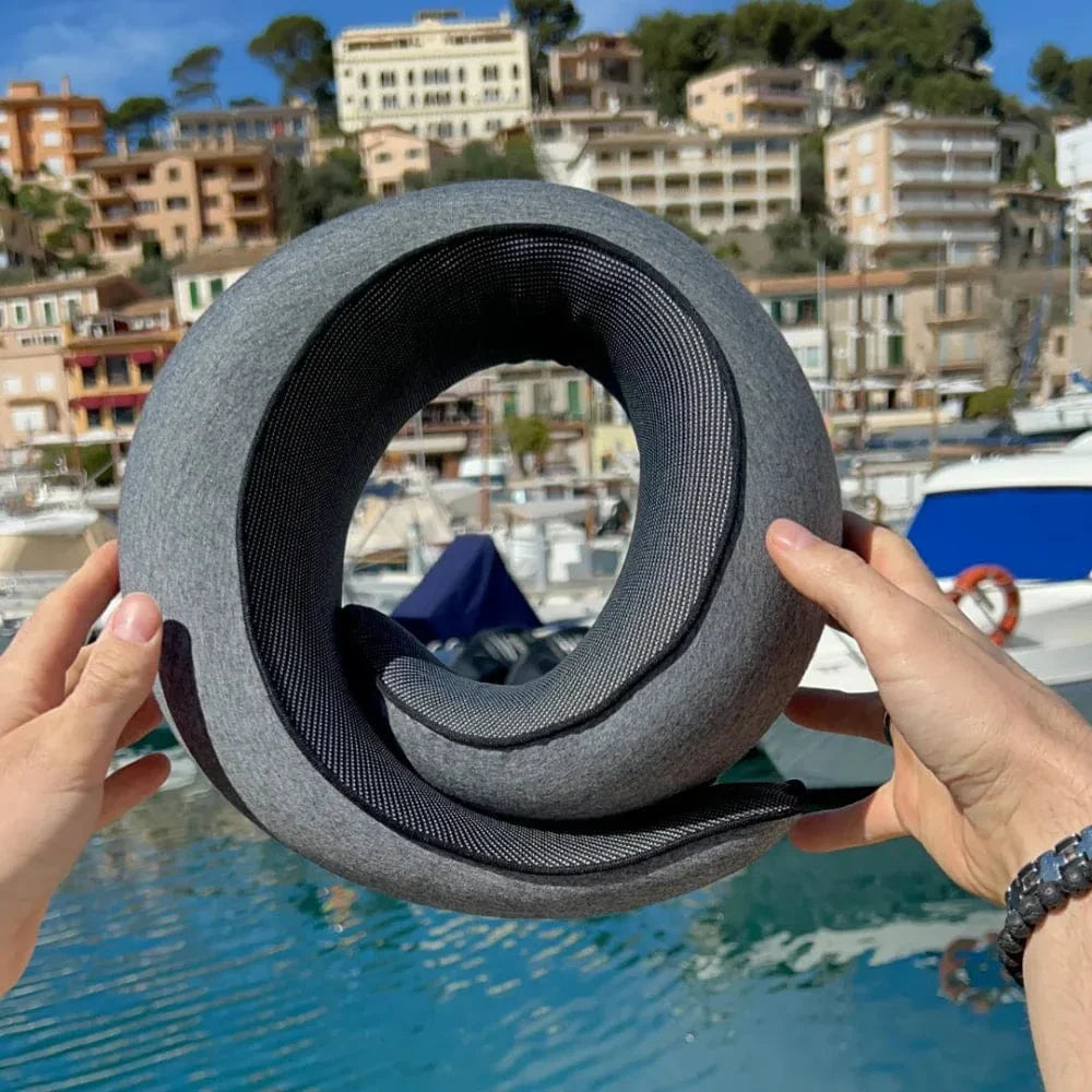 Cuscino da Viaggio Ergo+: Sostegno per il Collo e Sollievo dalle Tensioni