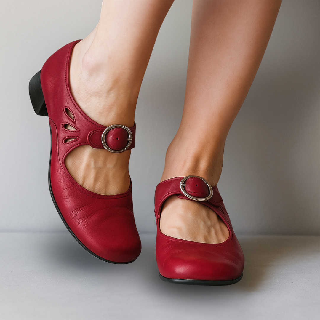 Arianna™ | Sandali ortopedici in pelle con suola comoda