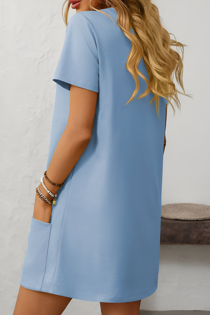 Léonie™ | Vestito Casual con Tasche Charm