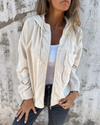 Laila™ | Giacca in corduroy con cappuccio e zip