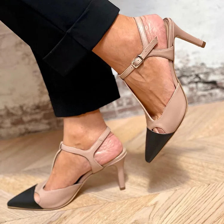 Evrardine | Bicolor Pointed Toe Shoes