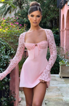 Johanna™ | Elegante Miniabito con Maniche in Pizzo