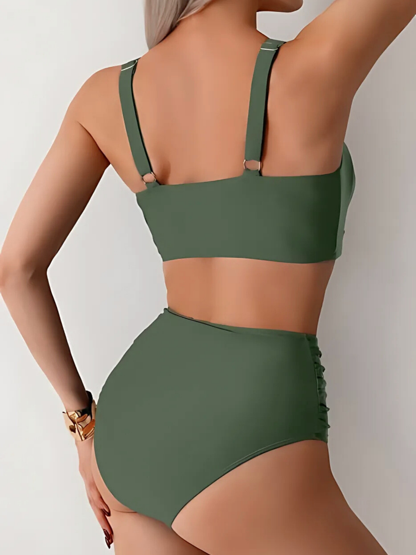 Linda | Bikini bandeau con volant