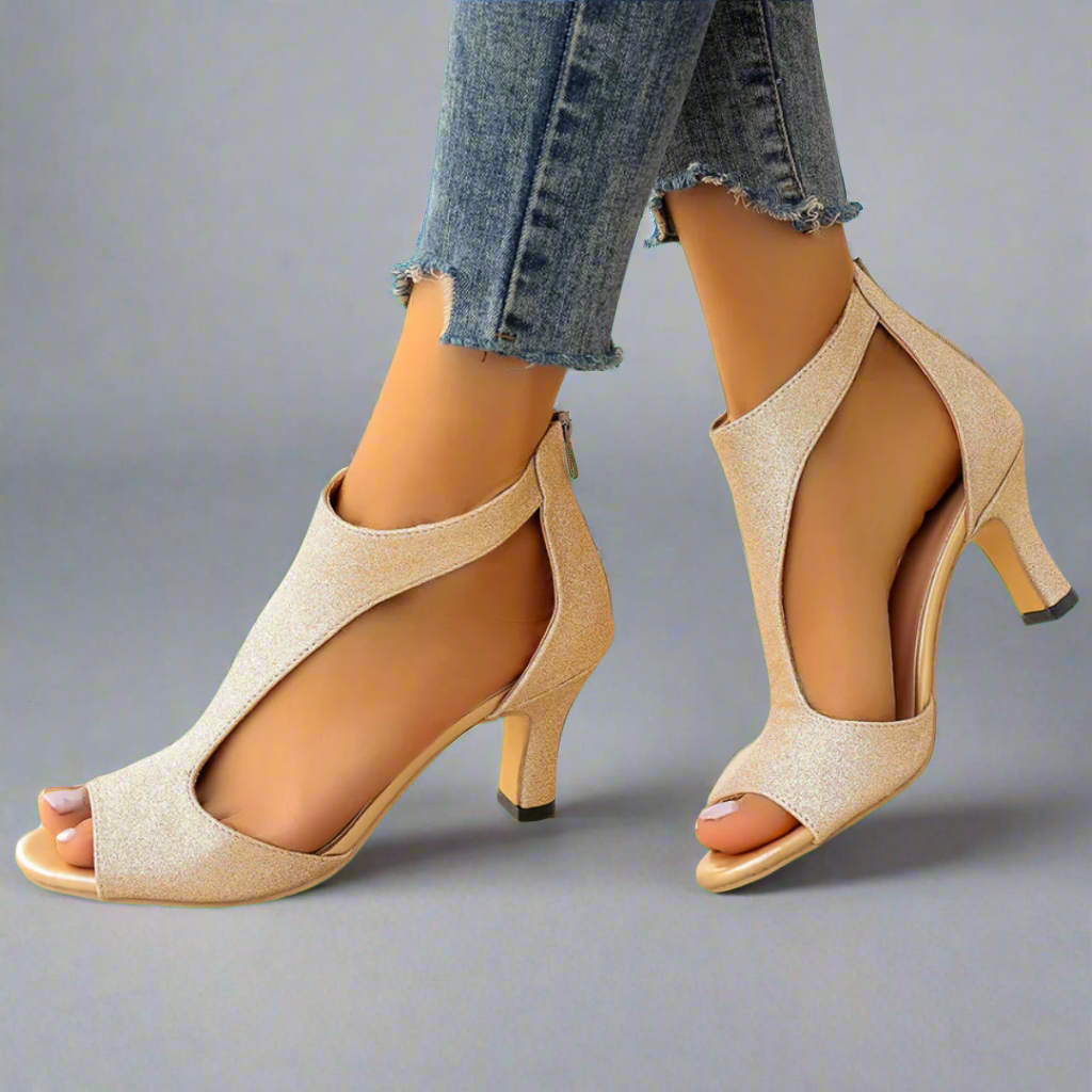 Heidrun | Eleganti Sandali con Tacco Comodi