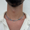 Juno™ I Collana unisex in oro con pietre arcobaleno