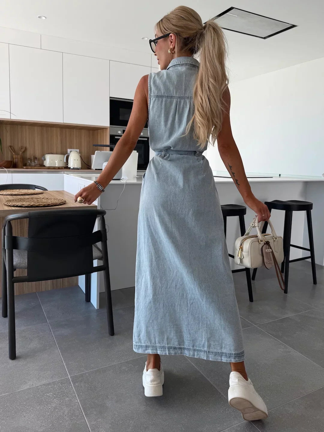 Demea | Maxi Denim Dress