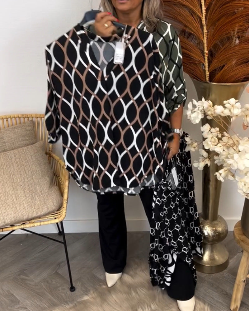 Nora – Blusa con Stampa Grafica