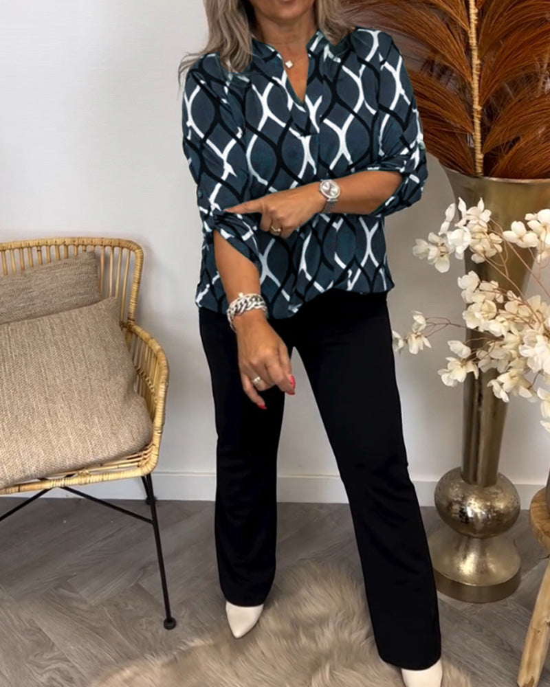 Nora – Blusa con Stampa Grafica