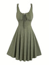 Jade™ | Abito casual con chiusura a fiocco e scollo rotondo