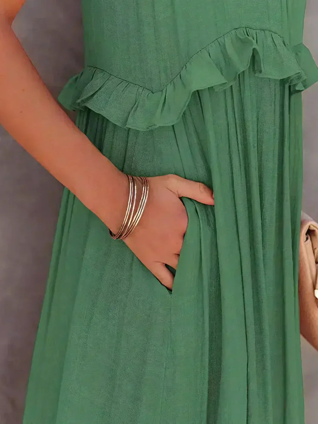 Sarah | Abito Maxi con Volant Halter (Quasi Esaurito)