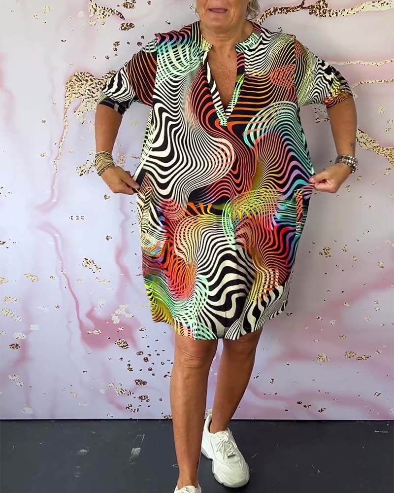 "Nicole™ | Abito colorato a V