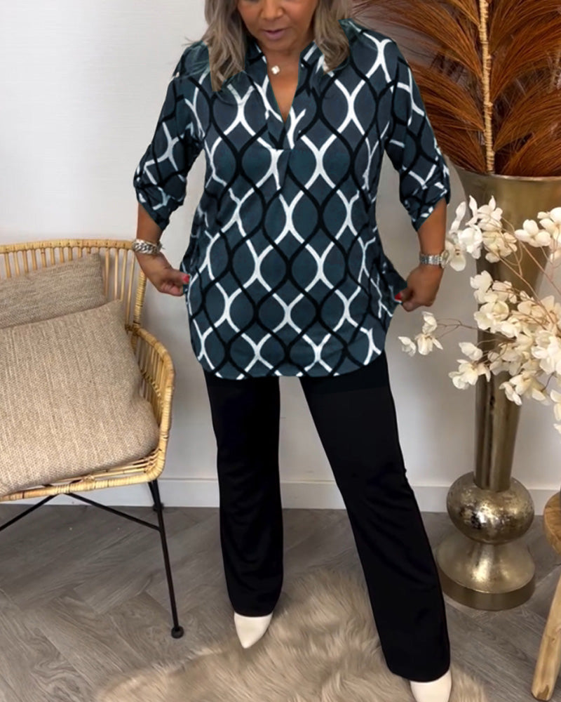 Nora – Blusa con Stampa Grafica