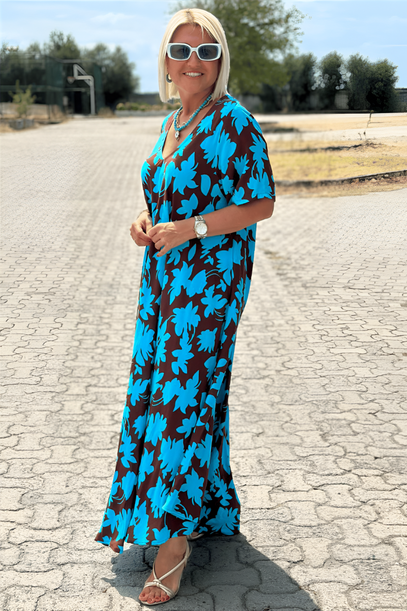 Marits™ | Abito Casual a Fiori con Scollatura a V