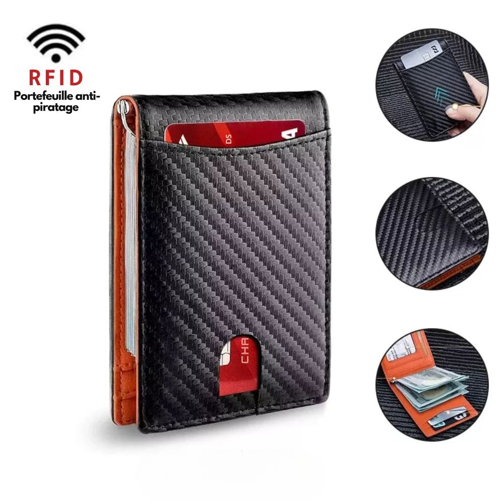 Portafoglio Compatto con Protezione RFID