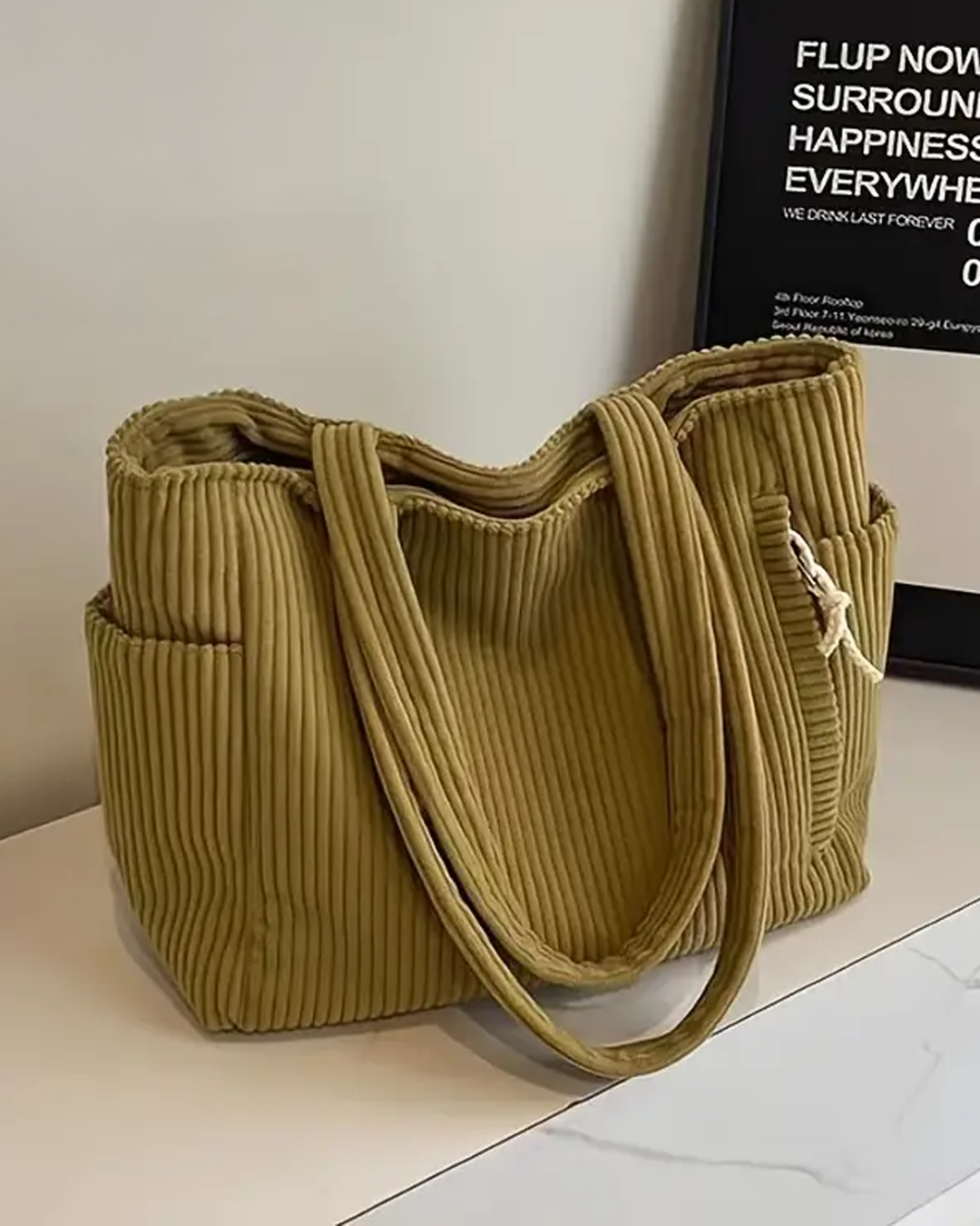 Gaya – Borsa a tracolla a coste con dettaglio in corda