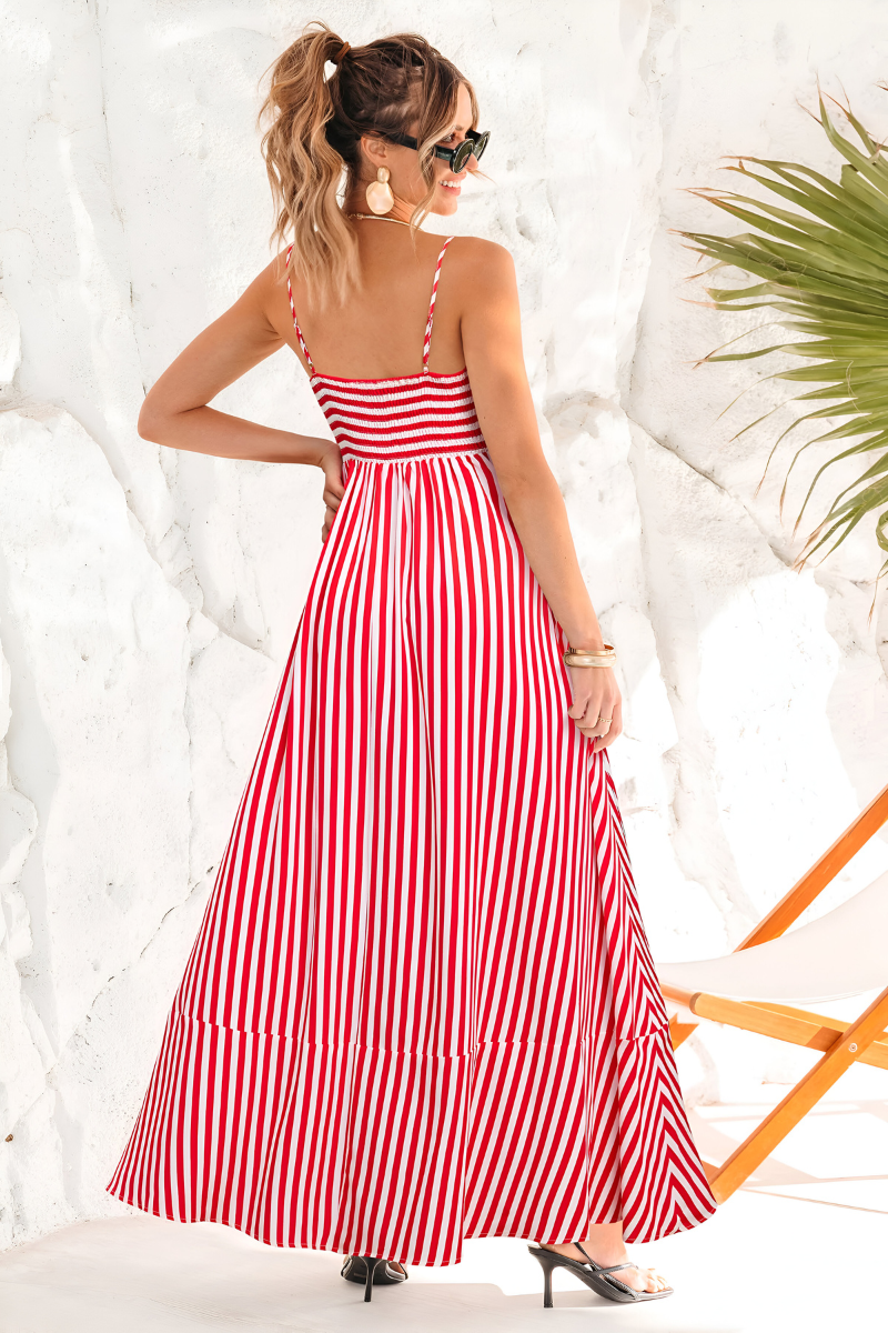 Tess™ | Abito Maxi Estivo a Righe