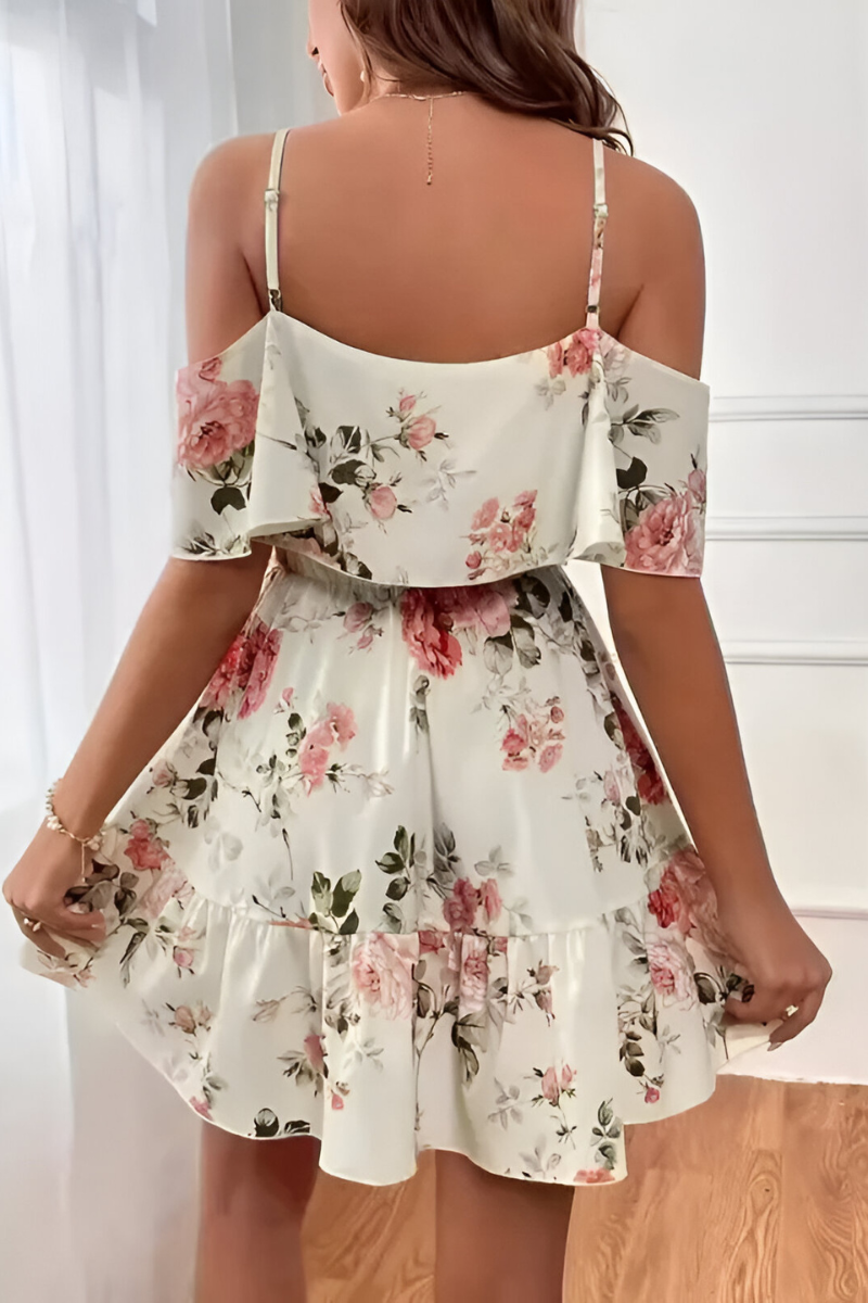 Mila™ | Abito estivo off-shoulder con stampa floreale
