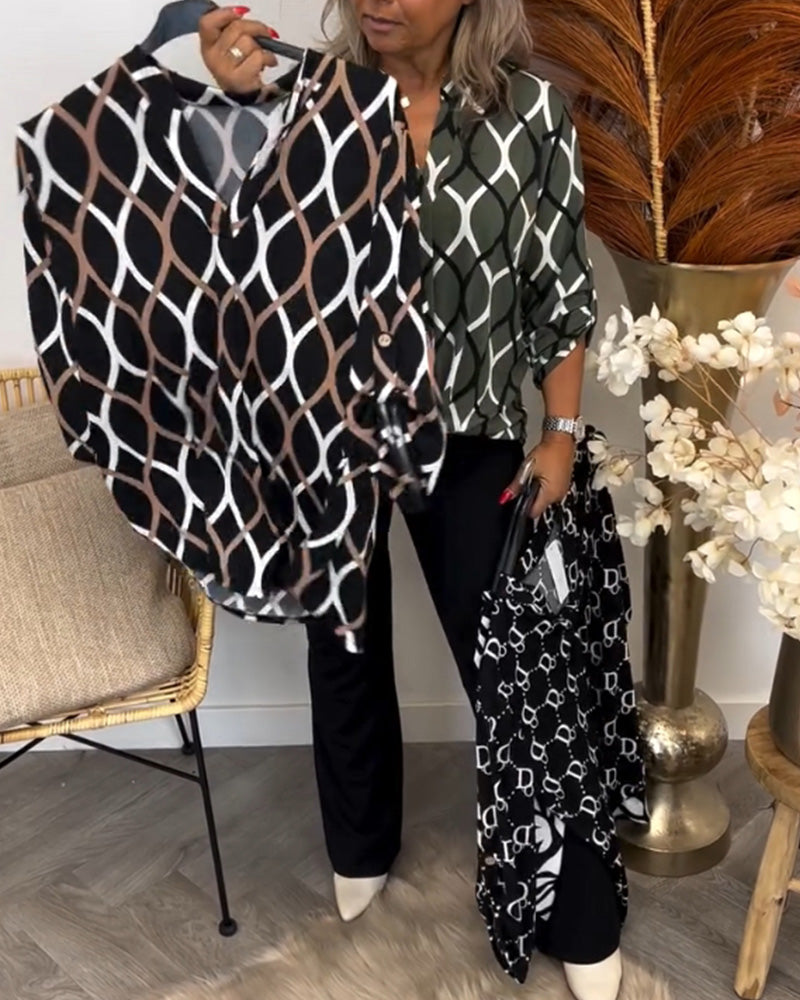 Nora – Blusa con Stampa Grafica