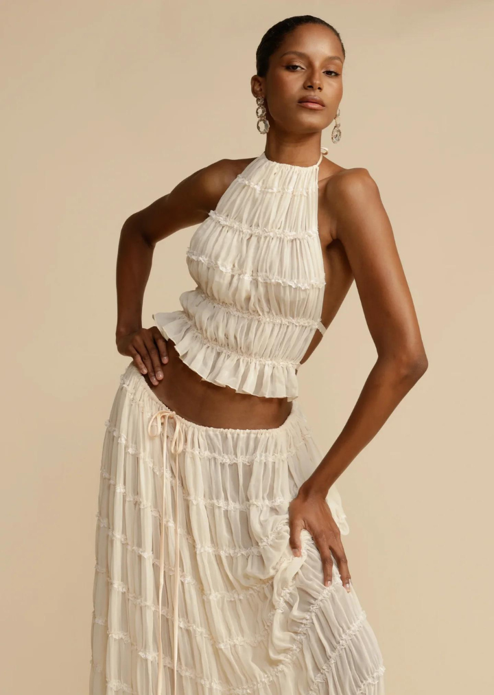 Flora™ | Elegante gonna lunga e top