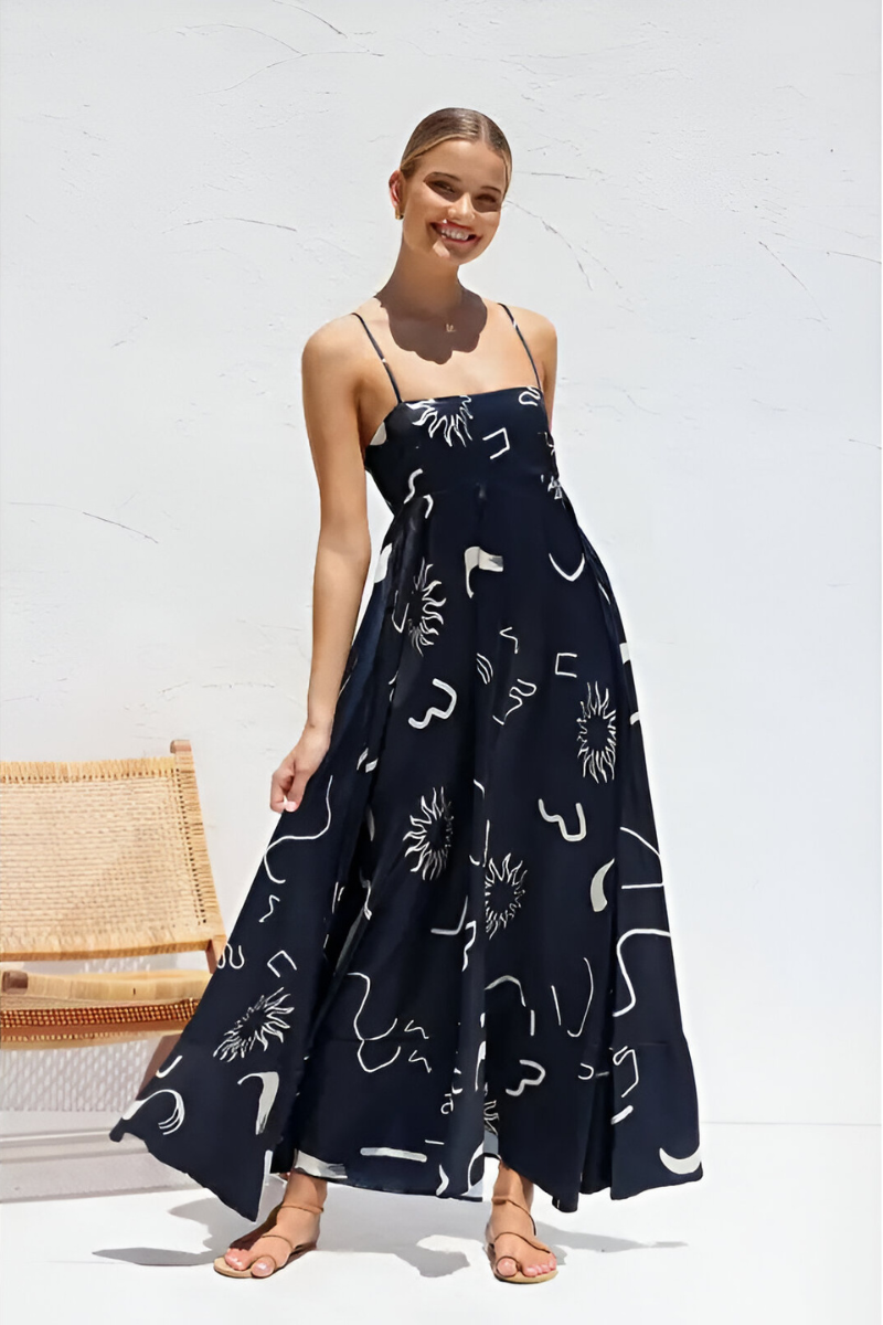 Tess™ | Abito Maxi Estivo a Righe