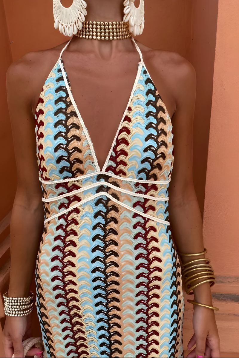 Aria™ | Abito maxi boho con schiena scoperta