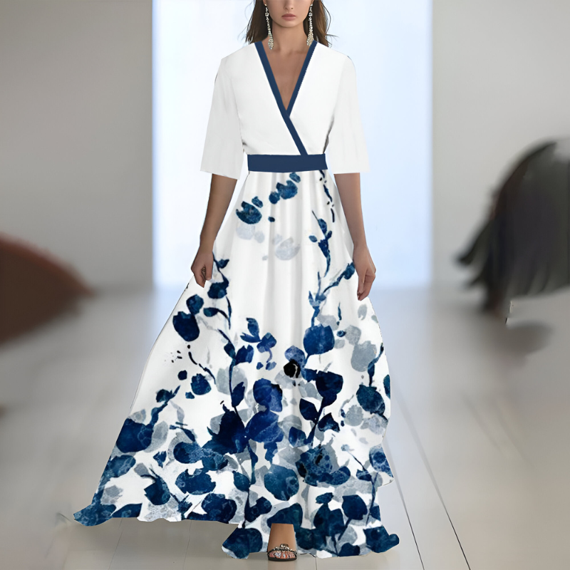 Tess™ | Abito Lungo con Stampa Floreale