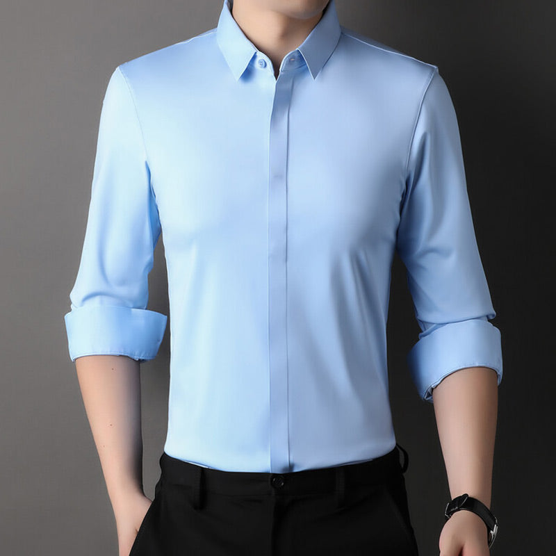 Matteo™ | Camicia Elasticizzata Antipiega da Uomo