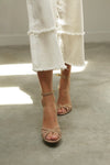 DALIA | Elegante Sandalo con Tacco a Fascia Incrociata per un look Chic e Comfortevole
