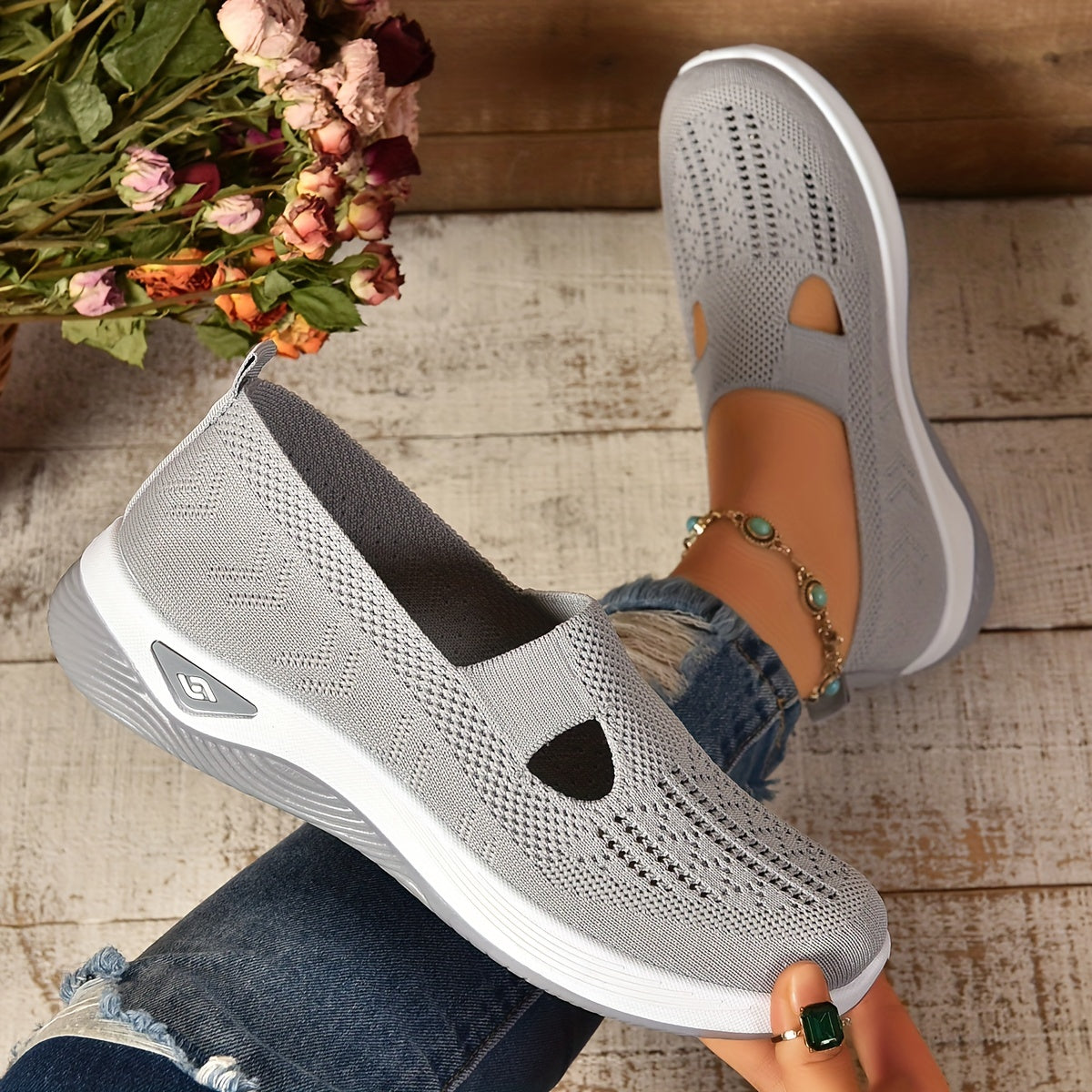 Carmelle – Scarpe da trekking traspiranti Slip-On
