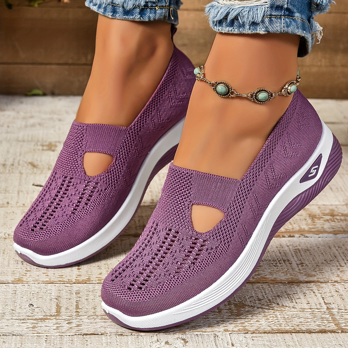 Carmelle – Scarpe da trekking traspiranti Slip-On