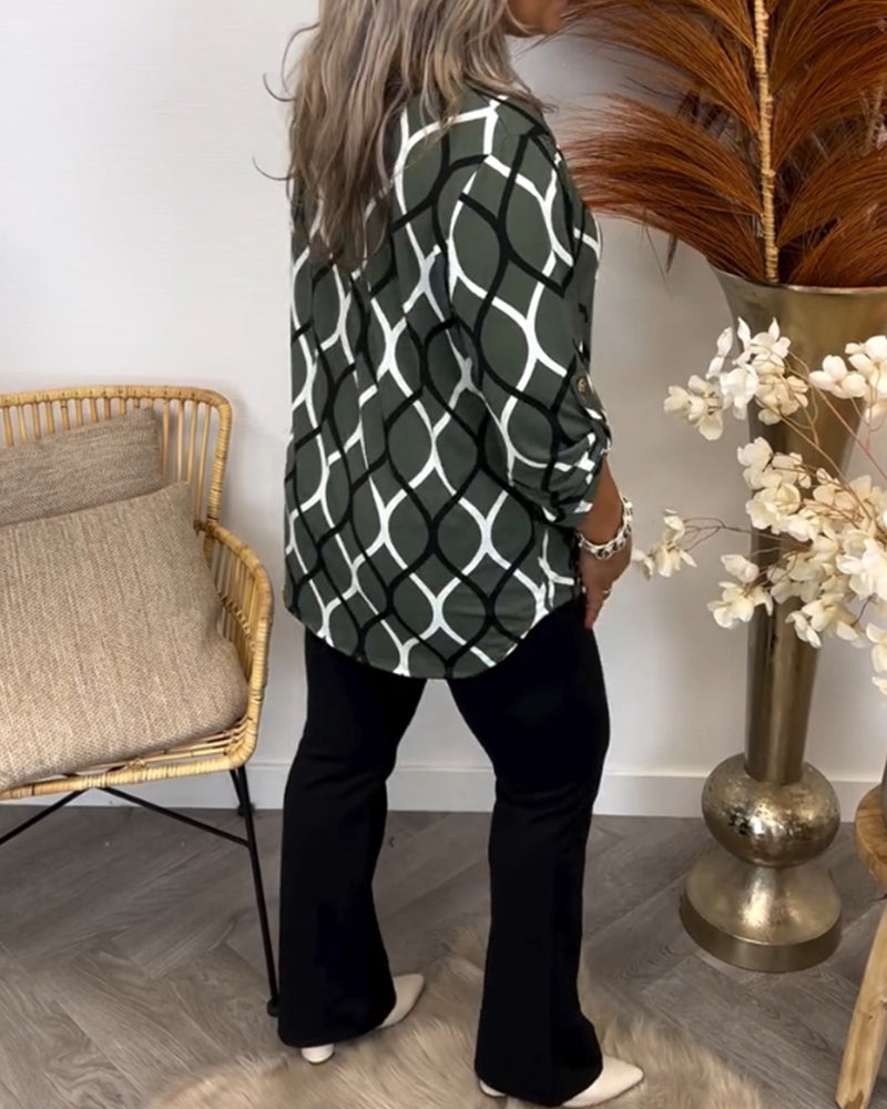 Nora – Blusa con Stampa Grafica