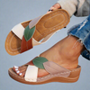 Nina | Sandali con tacco a zeppa fatti a mano in materiale premium