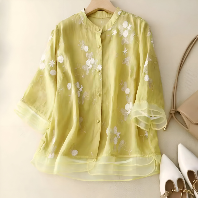 Emily™ | Top con Ricamo Floreale