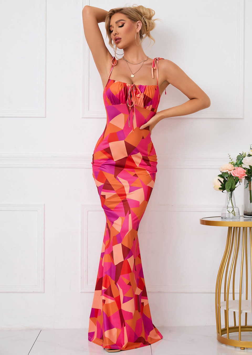 Klara™ | Maxi-abito con Stampa Floreale