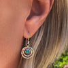 Orecchini Boho Saturno con Turchese