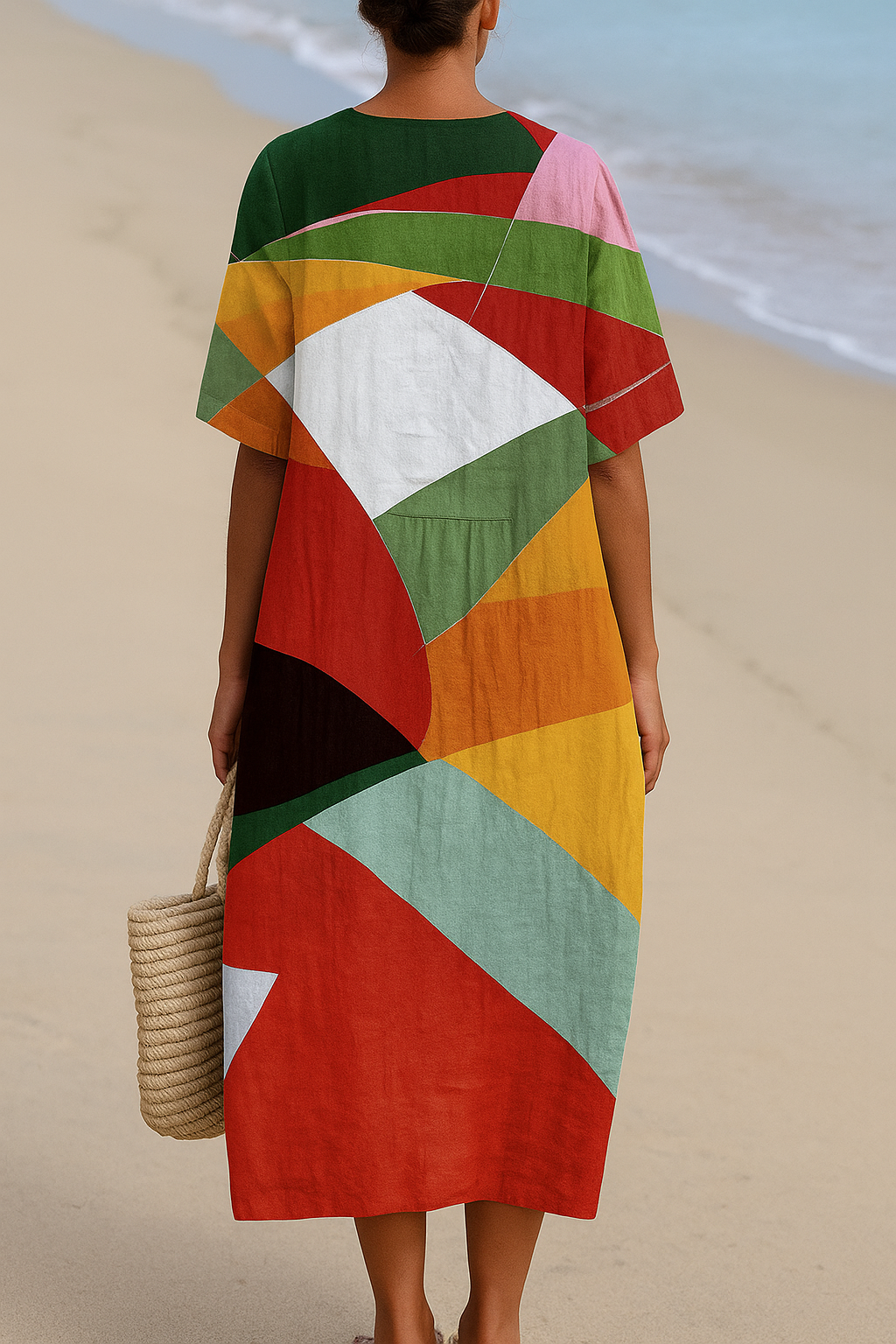 Solène II | Abito Patchwork Multicolore