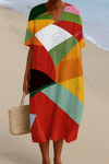 Solène II | Abito Patchwork Multicolore