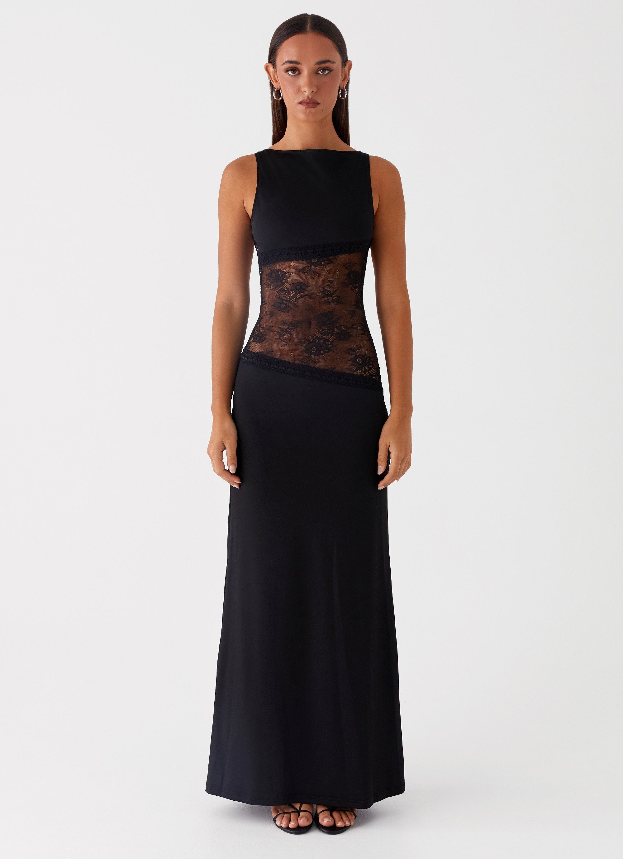 Kalina™ | Maxi Abito con Dettagli in Mesh Eleganti