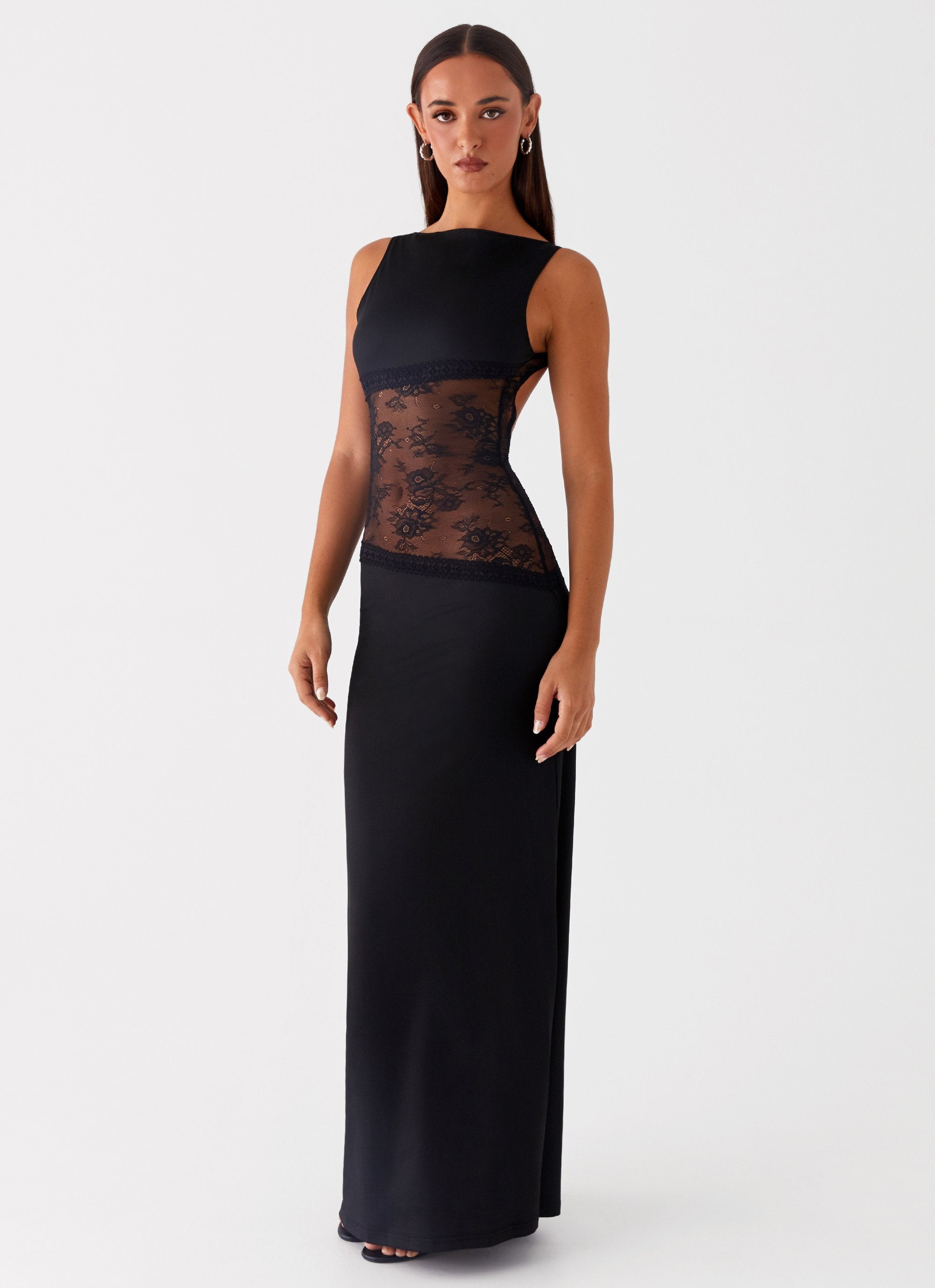 Kalina™ | Maxi Abito con Dettagli in Mesh Eleganti