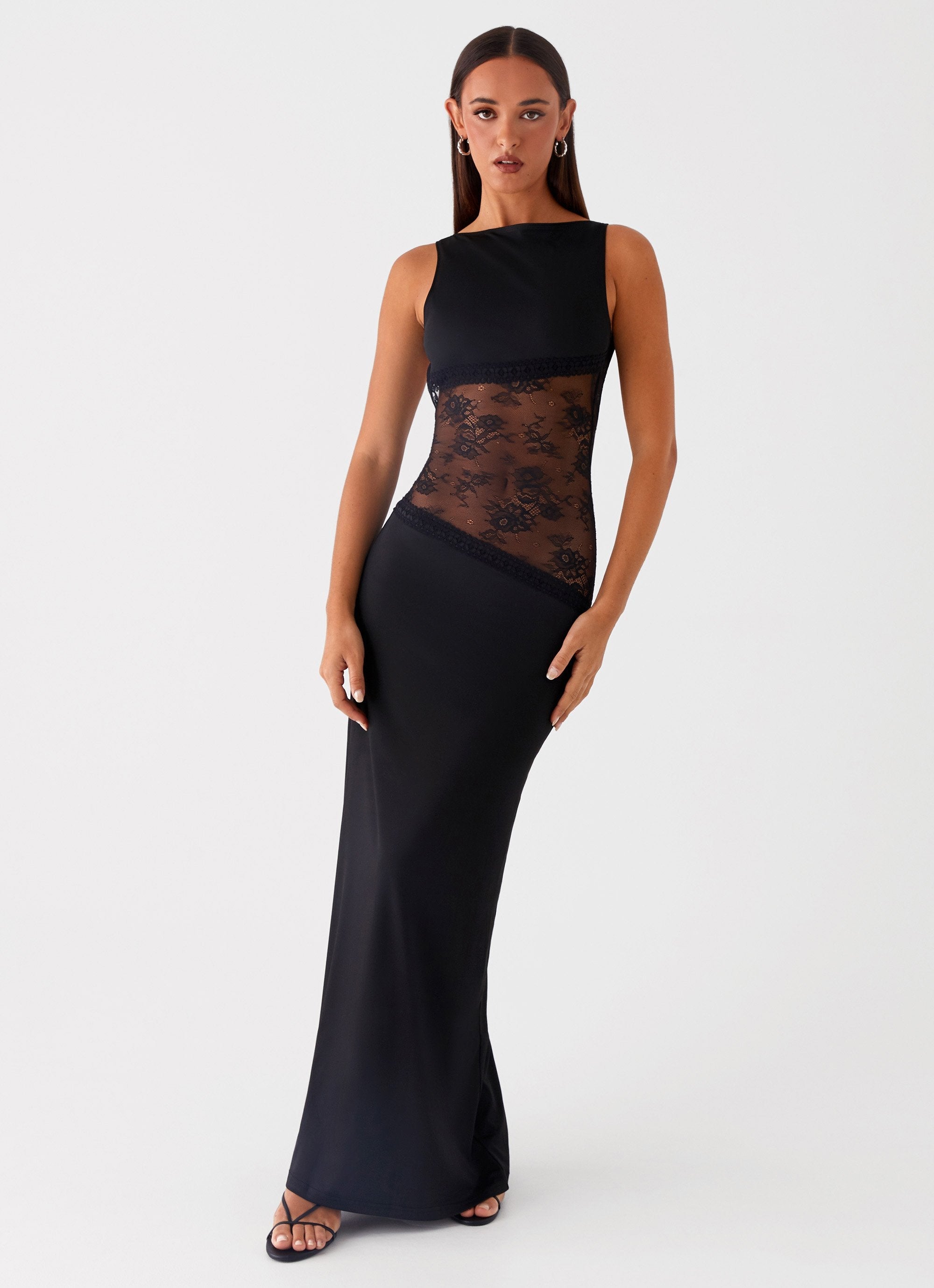 Kalina™ | Maxi Abito con Dettagli in Mesh Eleganti