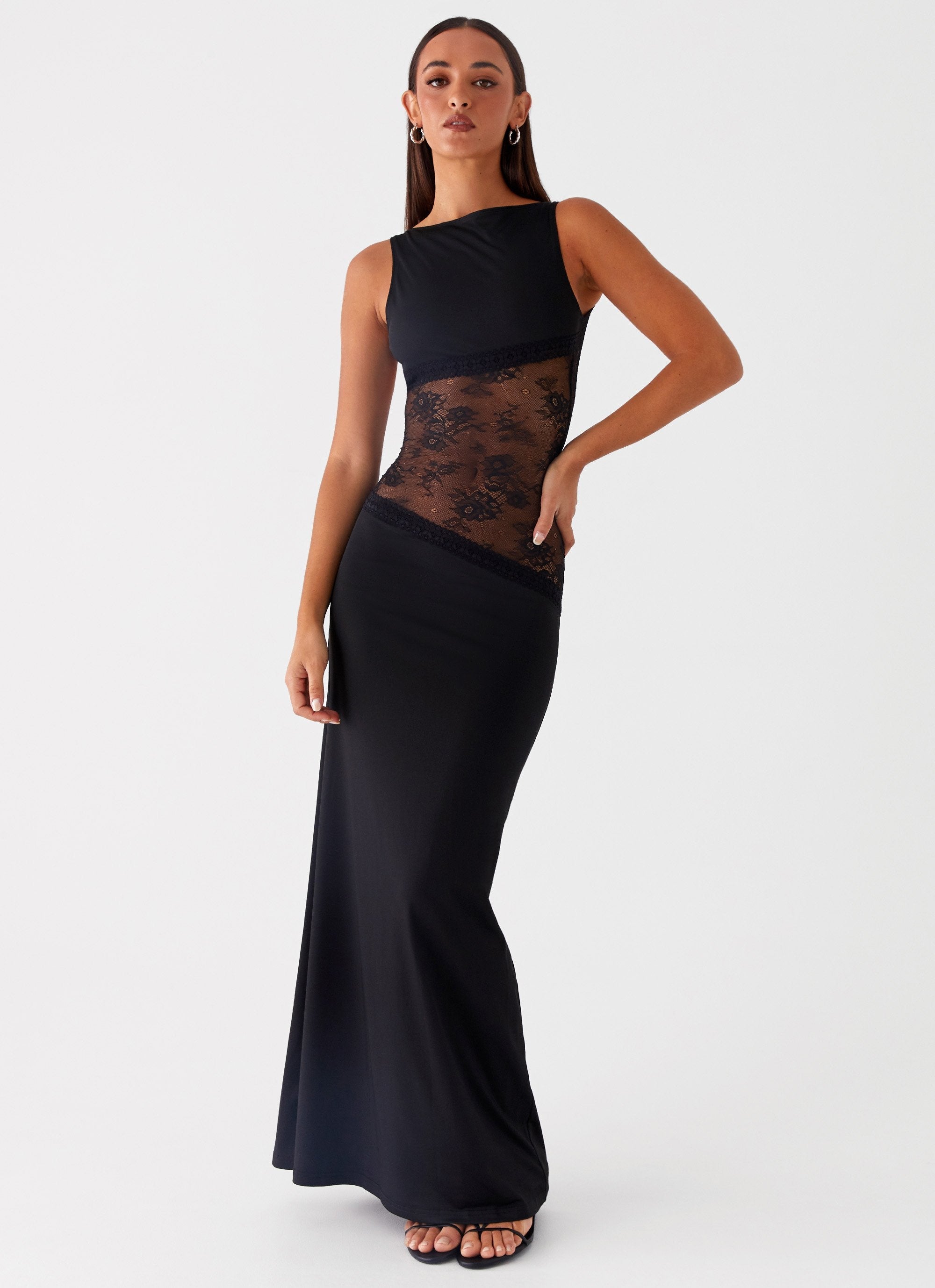 Kalina™ | Maxi Abito con Dettagli in Mesh Eleganti