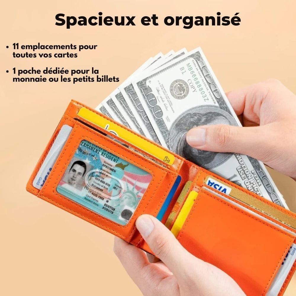 Portafoglio Compatto con Protezione RFID