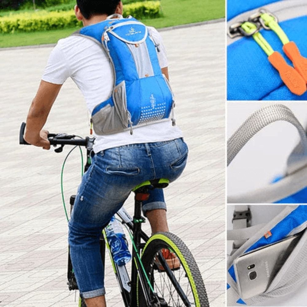 Zaino multifunzionale impermeabile per ciclisti