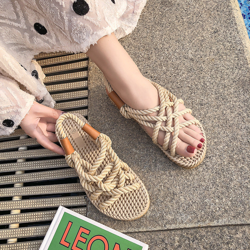 Sandali in corda intrecciata Frederika™