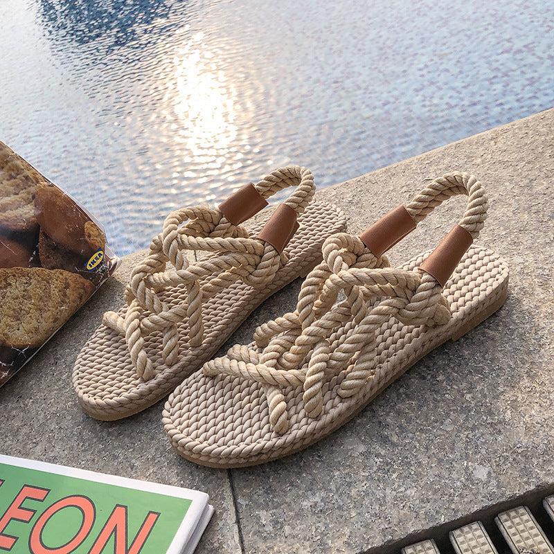 Sandali in corda intrecciata Frederika™
